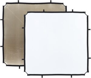 Skylite, Fomei fabrics - diffuser, black/white, silver/gold