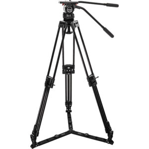 Video tripod Secced Reach with oil head 100mm Plus 3, spreader
