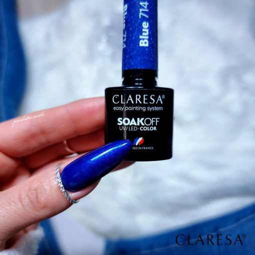 Claresa BLUE 714 Gel Polish 5 ml - Image 4