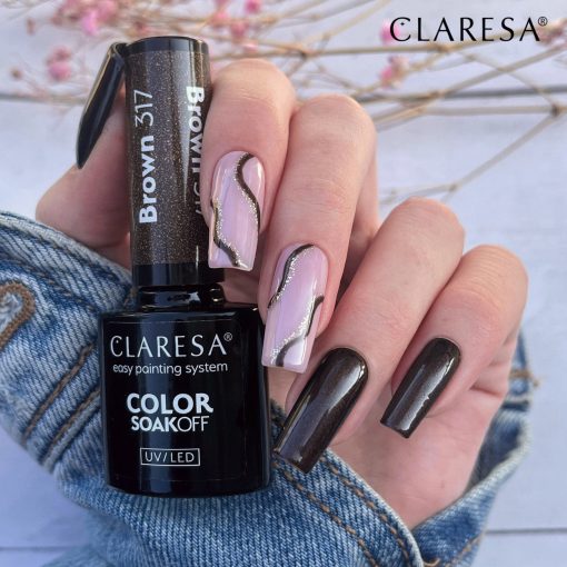 Claresa BROWN 317 Gel Polish 5 ml - Image 2