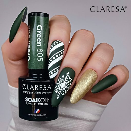 Claresa GREEN 805 Gel Polish 5 ml - Image 2