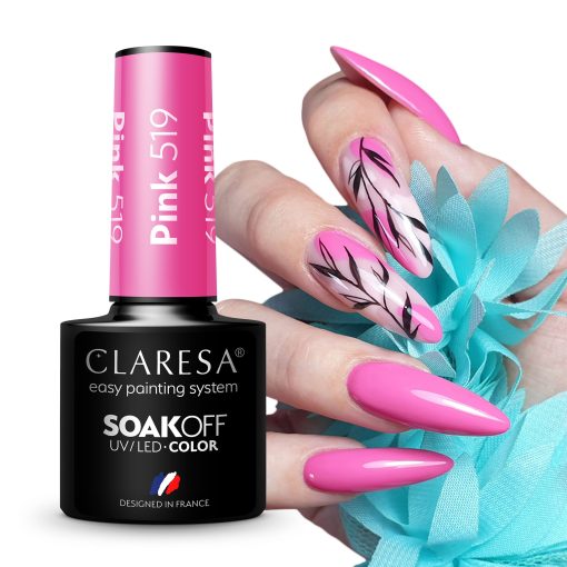Claresa PINK 519 Gel Polish 5 ml - Image 3