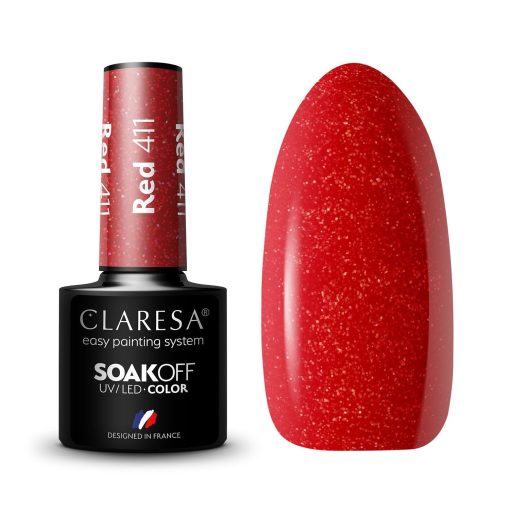 Claresa RED 411 Gel Polish 5 ml