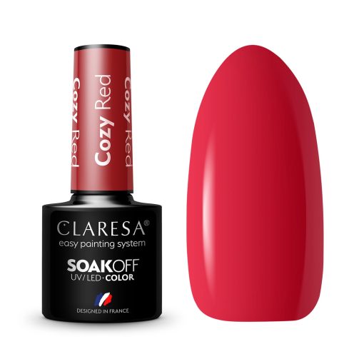 CLARESA Starter Set (Colour Cozy Red) + STYLISTIC L1 UV/LED LAMP 48W - Image 2