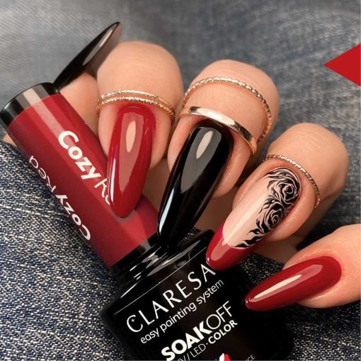 Claresa COZY RED Gel Polish 5 ml - Image 3