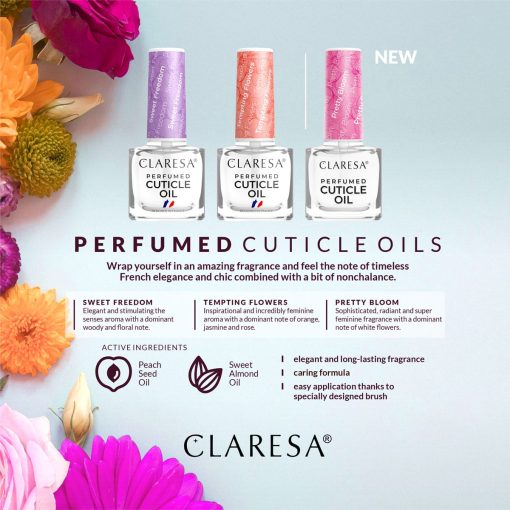 Claresa Cuticle Oil SWEET FREEDOM 10 x 5 ml - Image 2