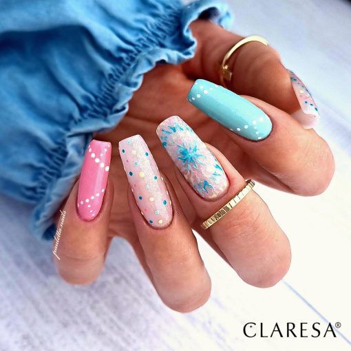 CLARESA TOP NO WIPE 5 ml Glitter Silver - Image 2