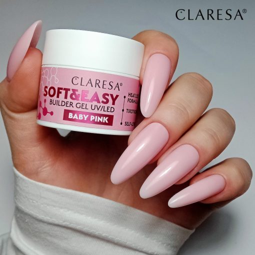 Claresa SOFT&EASY Builder Gel BABY PINK 12g - Image 2