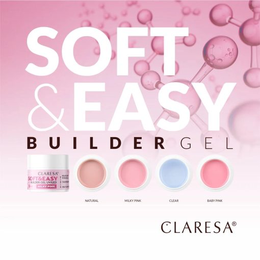 Claresa SOFT&EASY Builder Gel BABY PINK 12g - Image 6