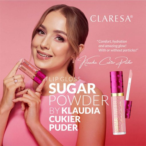 CLARESA Lip Gloss SUGARPOWDER 01 Flamingo - Image 2