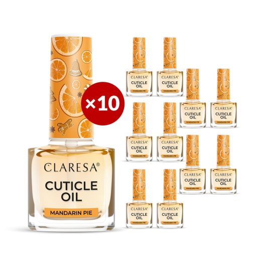 Claresa Cuticle Oil MANDARIN PIE 10 x 5 ml