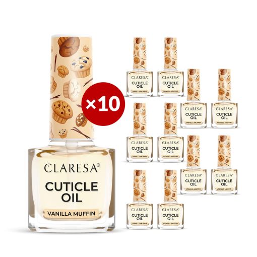 Claresa Cuticle Oil VANILLA MUFFIN 10 x 5 ml