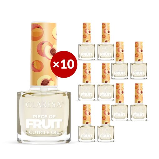 Claresa Cuticle Oil PEACH 10 x 5 ml