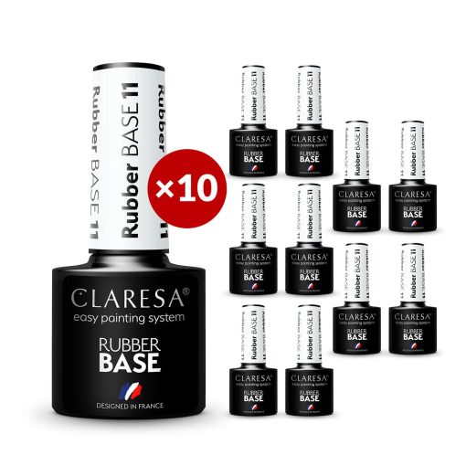 Claresa RUBBER BASE 11 (clear - perfect coat under gel) 10 x 5g