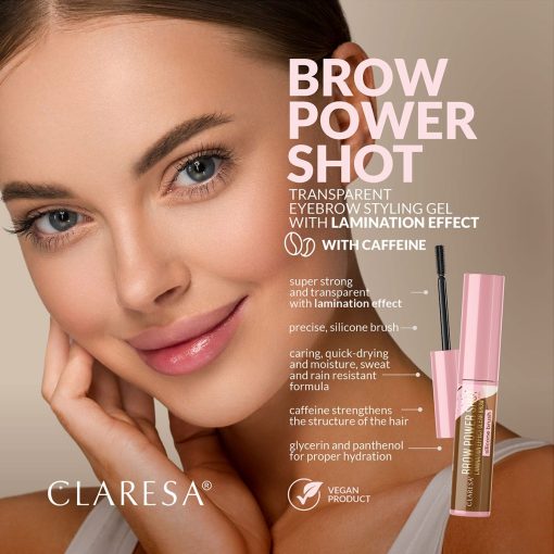 Claresa BROW POWER SHOT Lamination Effect Clear Brow Gel 8g - Image 2