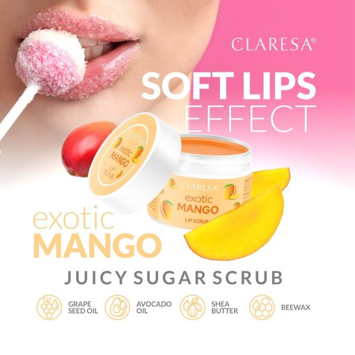Claresa Saucy Lips Scrub EXOTIC MANGO 15g - Image 2