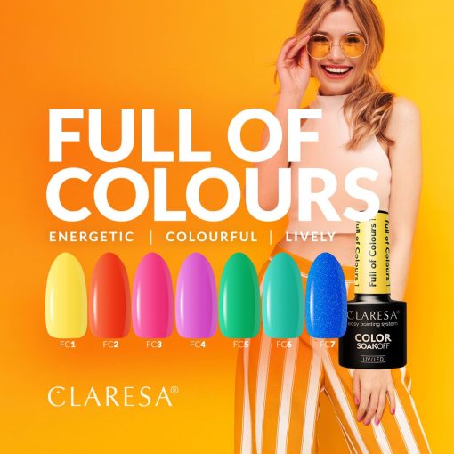 Claresa FULL OF COLOURS Gel Nail Polish Collection 7 x 5 g