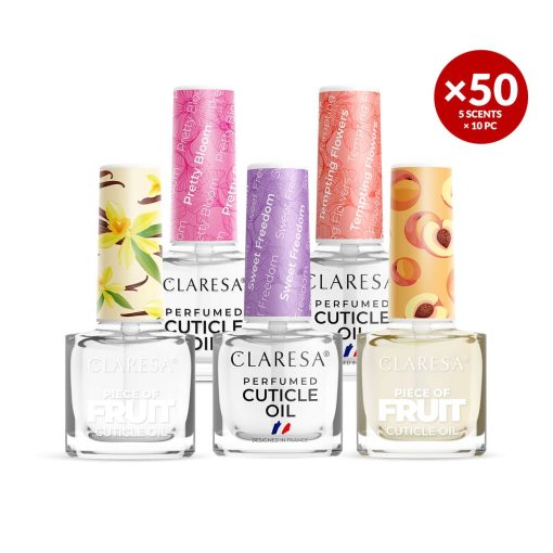 Claresa Cuticle Oil SALON PACKAGE Mixed 50 x 5 ml
