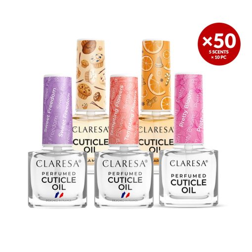 Claresa Cuticle Oil SALON PACKAGE Perfumed 50 x 5 ml