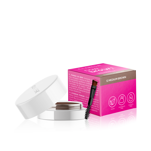 Claresa NOW BRO(W)! Long-Lasting Eyebrow Pomade 12 MEDIUM BROWN