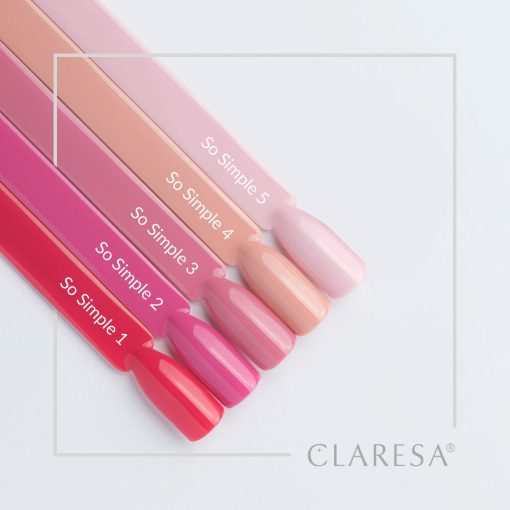 Claresa SO SIMPLE Gel Nail Polish Collection 5 x 5 g