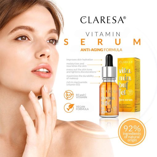 CLARESA Face Serum VITAMIN BUFFET (Anti-Aging Formula) 16 g - Image 2