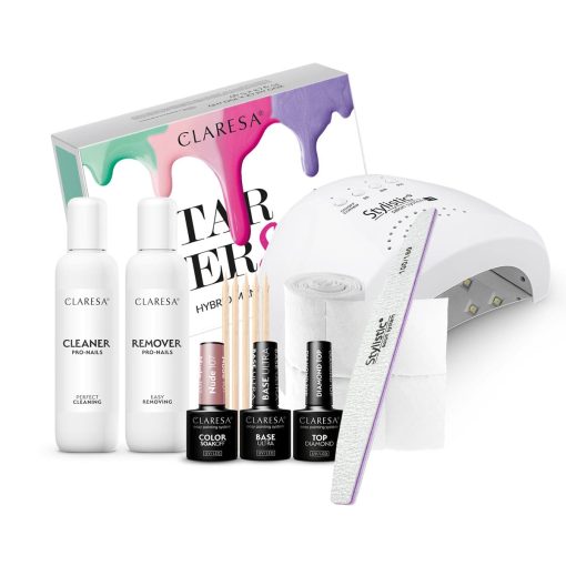 CLARESA Starter Set (Colour Nude 107) + STYLISTIC L1 UV/LED LAMP 48W