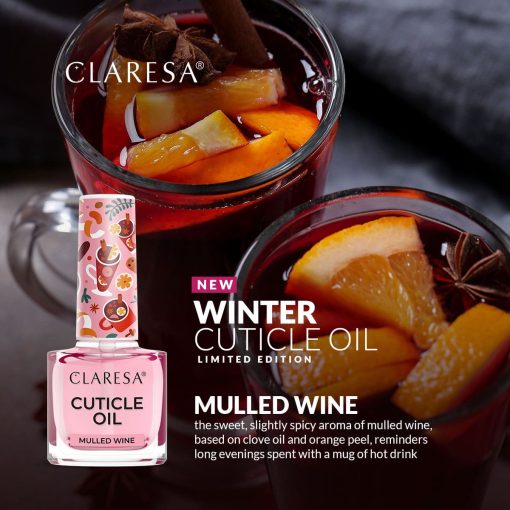 Claresa Cuticle Oil MULLED WINE 10 x 5 ml (Limited Edition) - Image 2