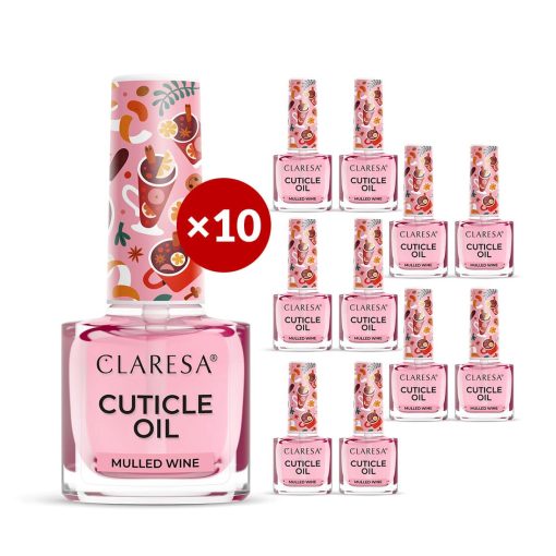 Claresa Cuticle Oil MULLED WINE 10 x 5 ml (Limited Edition)