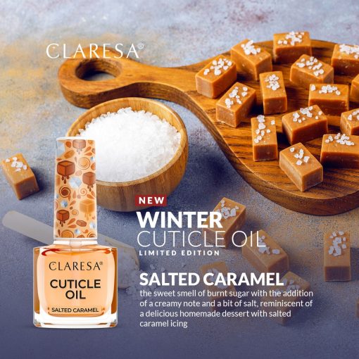 Claresa Cuticle Oil SALTED CARAMEL 10 x 5 ml (Limited Edition) - Image 2