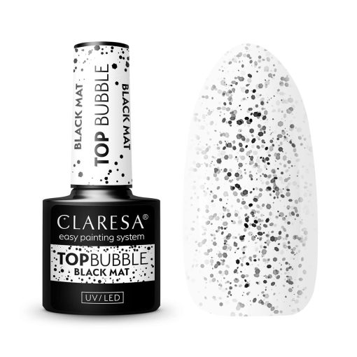 CLARESA TOP BUBBLE BLACK Matt No Wipe 5g (Limited Edition)