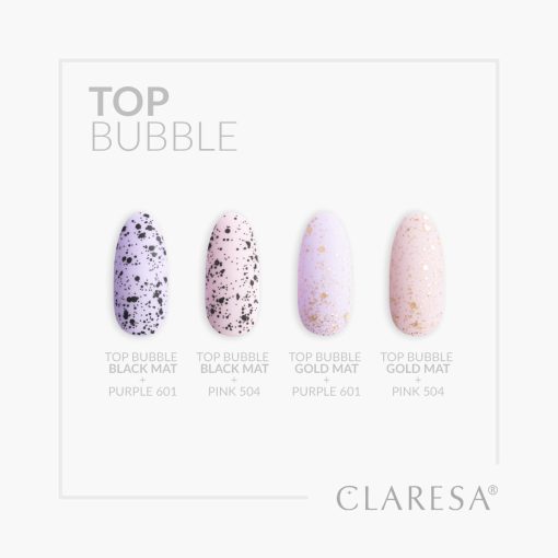 CLARESA TOP BUBBLE BLACK Matt No Wipe 5g (Limited Edition) - Image 4