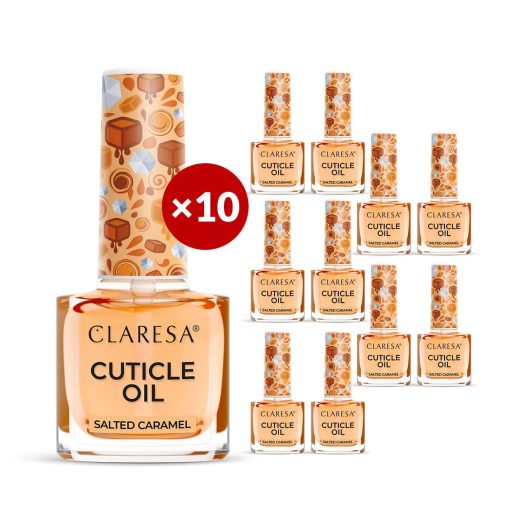 Claresa Cuticle Oil SALTED CARAMEL 10 x 5 ml (Limited Edition)