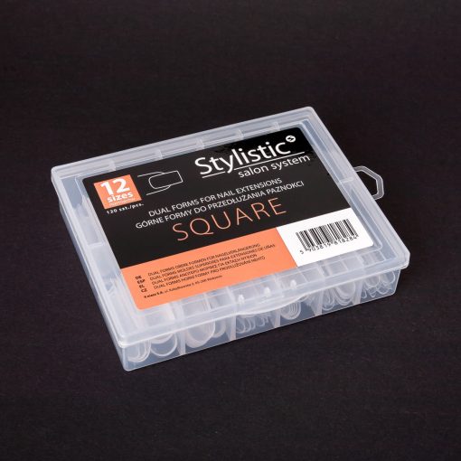 Claresa DUAL FORMS for Nail Extensions SQUARE 120 pcs - Image 3