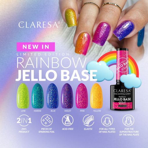 Claresa Rainbow Jello Base Colletion 6 x 5g