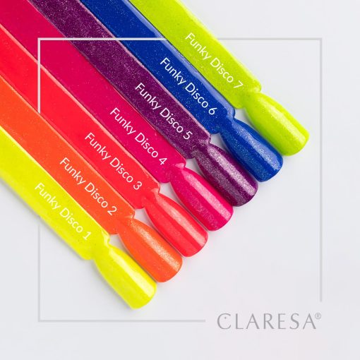 Claresa FUNKY DISCO Gel Nail Polish Collection 7 x 5 g