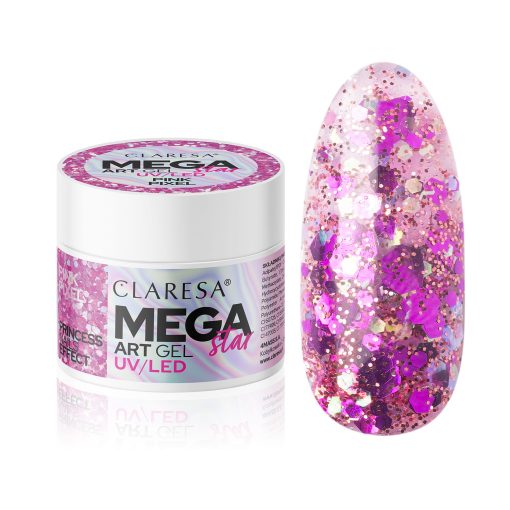 Claresa MEGA STAR Decoration Gel PINK PIXEL 10 g