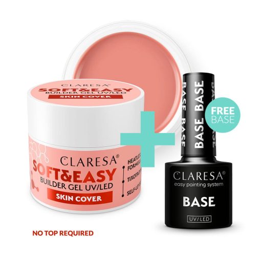Claresa SOFT&EASY Builder Gel SKIN COVER 45g + FREE BASE