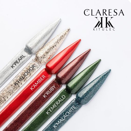 Claresa K'Crystal RUBY Gel Nail Polish 5g - Image 2