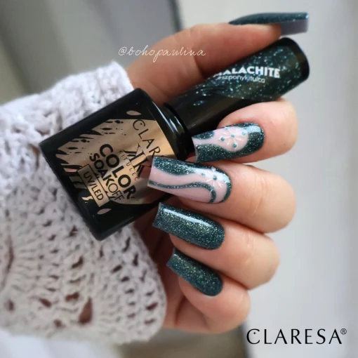 Claresa K'Crystal MALACHITE Gel Nail Polish 5g - Image 2