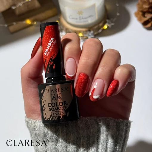 Claresa K'Crystal AMBER Gel Nail Polish 5g - Image 4