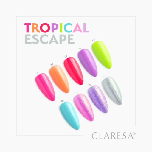 Claresa TROPICAL ESCAPE 8 Gel Nail Polish 5 g - Image 3